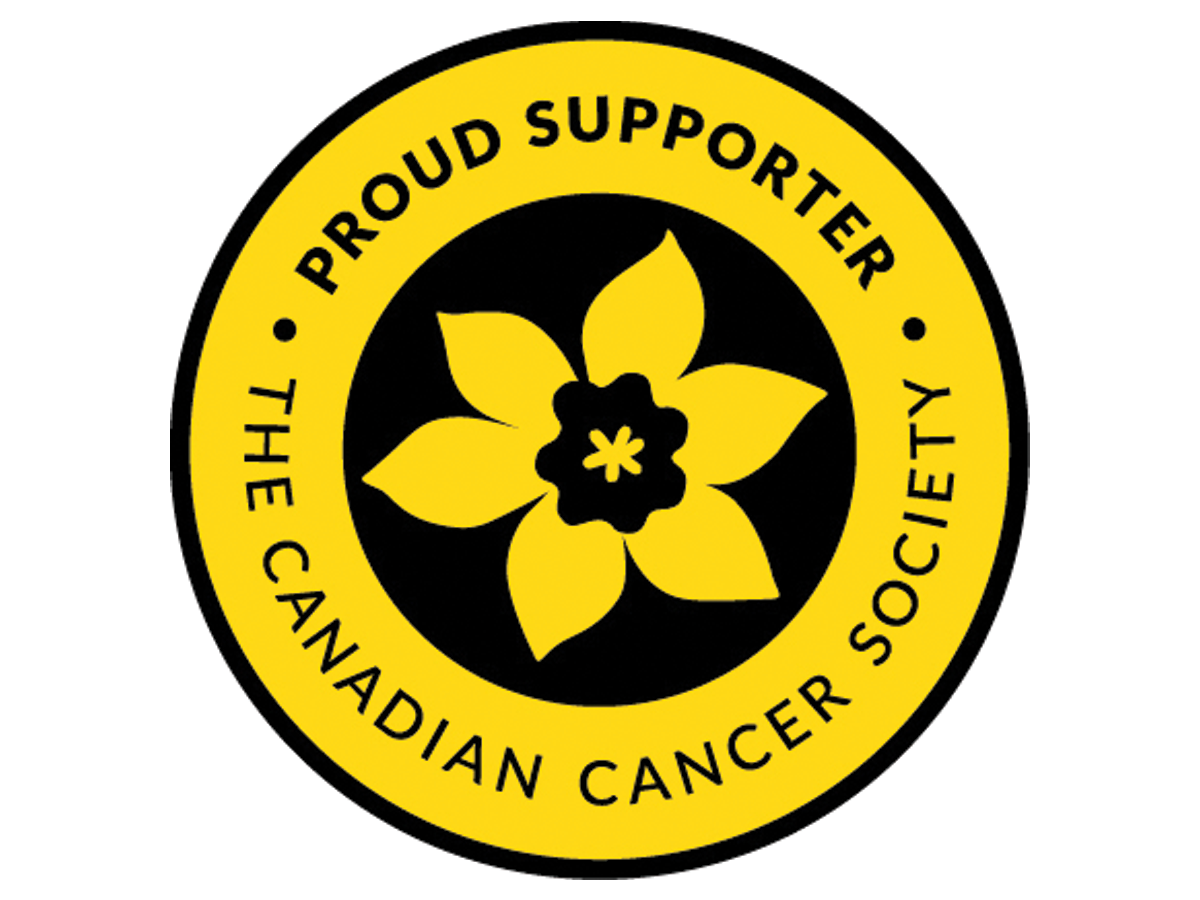 Canadian Cancer Society Logo Says Proud Supporter